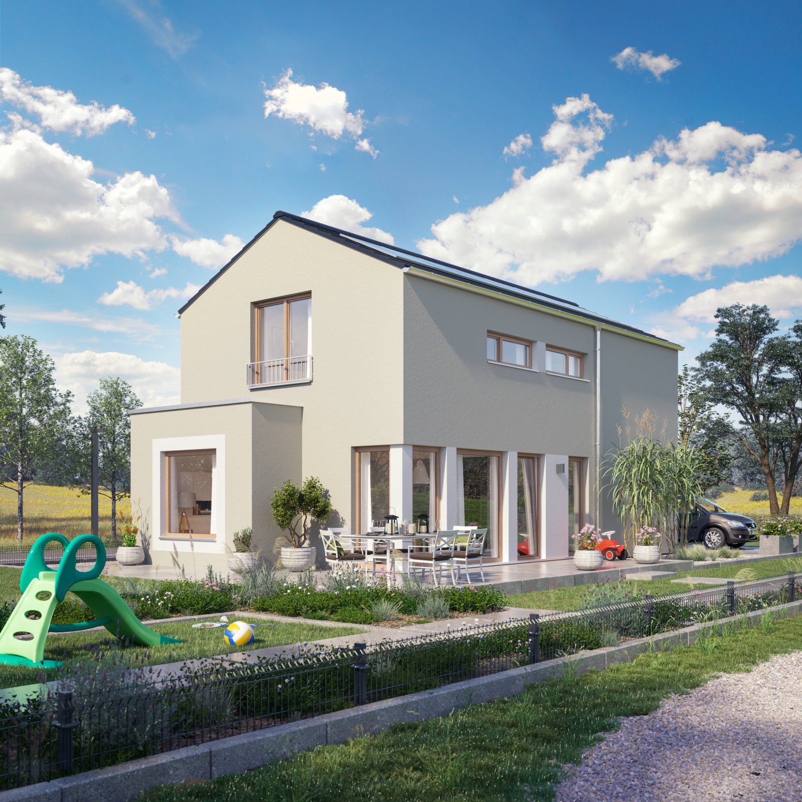 Bauen mit Living Haus – 960 m² Grundstück in Waldbardau inklusive